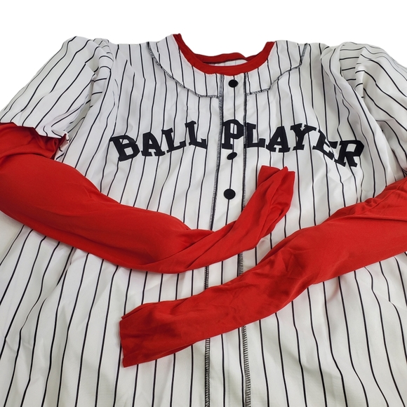 Forum Professional Ball Player Men's Costume Halloween Up To A Chest Size 42 - Picture 4 of 15